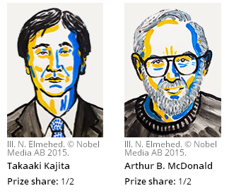 日本和加拿大科学家获2015年诺贝尔物理学奖