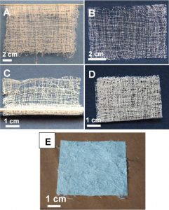 羟基磷灰石超长纳米线柔性耐火织物