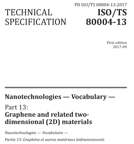 ISO/TS 80004-13:2017石墨烯国际标准